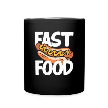 Conception d’amateur de restauration rapide hot-dog - Mug uni - noir - Devant