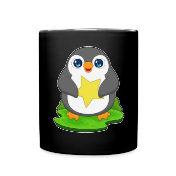 Étoile Pingouin - Mug uni - noir - Devant