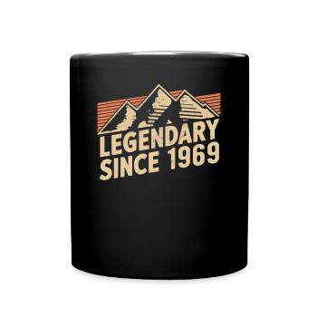 Legendär Seit 1969 Geburtstag - Tasse einfarbig - Schwarz - Vorne