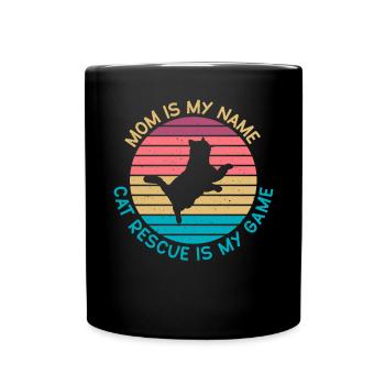 Cat Rescue Gifts - Tasse einfarbig - Schwarz - Vorne