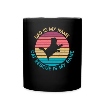 Cadeaux de sauvetage de chat - Mug uni - noir - Devant