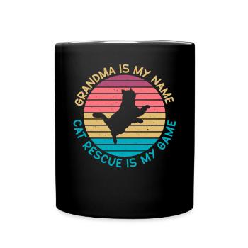 Cat Rescue Gifts - Tasse einfarbig - Schwarz - Vorne