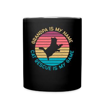 Cadeaux de sauvetage de chat - Mug uni - noir - Devant