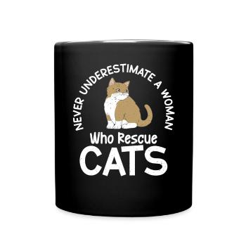 Cadeaux de sauvetage de chat - Mug uni - noir - Devant