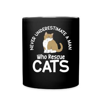 Cadeaux de sauvetage de chat - Mug uni - noir - Devant