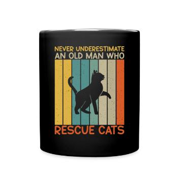 Cadeaux de sauvetage de chat - Mug uni - noir - Devant