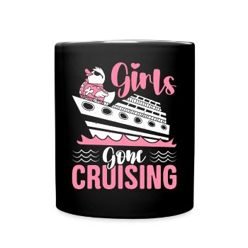 Girls Gone Cruising Cruise Holiday Cruise - Full Colour Mug - black - Front