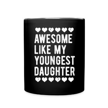 Awesome Like My Youngest Daughter Mother s Day - Full Colour Mug - black - Front