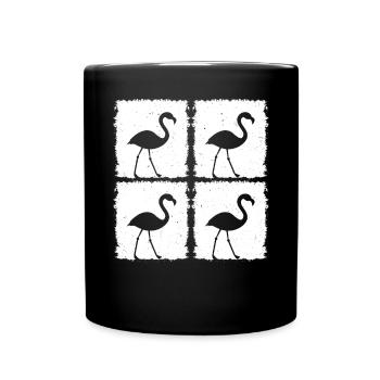 Flamingo Bird Flamingo Pink Flamingo Lover - Full Colour Mug - black - Front