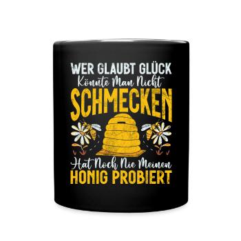 Beekeepers Bees Honey Nature Bee Whispers Beekeeping - Full Colour Mug - black - Front