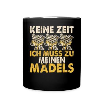 Beekeepers Bees Honey Nature Bee Whispers Beekeeping - Full Colour Mug - black - Front