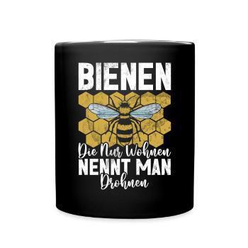 Beekeepers Bees Honey Nature Bee Whispers Beekeeping - Full Colour Mug - black - Front
