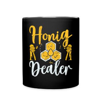 Beekeepers Bees Honey Nature Bee Whispers Beekeeping - Full Colour Mug - black - Front