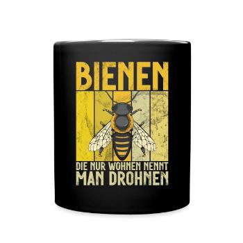 Beekeepers Bees Honey Nature Bee Whispers Beekeeping - Full Colour Mug - black - Front