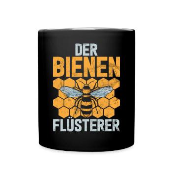 Beekeepers Bees Honey Nature Bee Whispers Beekeeping - Full Colour Mug - black - Front