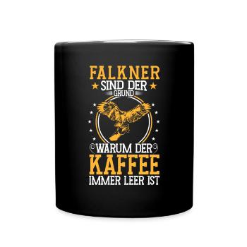 Falconer is the reason falconry falconry - Full Colour Mug - black - Front