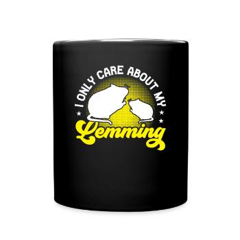 Lemming Vole Likes only lemming - Full Colour Mug - black - Front