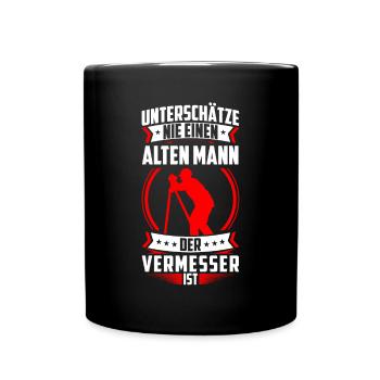 Arpenteur Vieil Homme Arpenteur - Mug uni - noir - Devant
