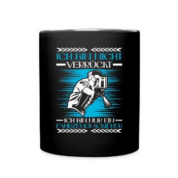 Vehicle painter is not crazy painter - Full Colour Mug - black - Front