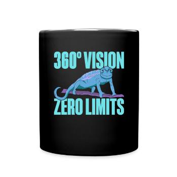 Chameleon Gifts - Tasse einfarbig - Schwarz - Vorne