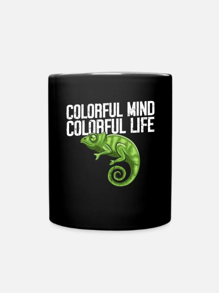 Chameleon Gifts - Tasse einfarbig - Schwarz