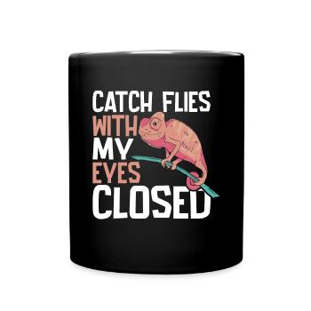 Chameleon Gifts - Tasse einfarbig - Schwarz - Vorne