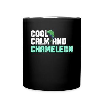 Chameleon Gifts - Tasse einfarbig - Schwarz - Vorne
