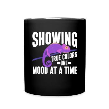 Chameleon Gifts - Tasse einfarbig - Schwarz - Vorne
