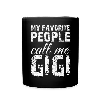 mes personnes préférées m’appellent Gigi - Mug uni - noir - Devant