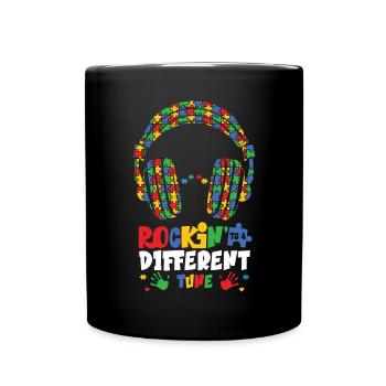 Autismus Awareness Day Autist Geschenk - Tasse einfarbig - Schwarz - Vorne