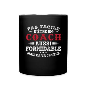 Great Gift for Amazing Coach - Full Colour Mug - black - Front