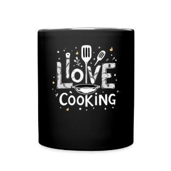 I Love Cooking Cooking Cooking Kitchen Cooking Cook - Full Colour Mug - black - Front