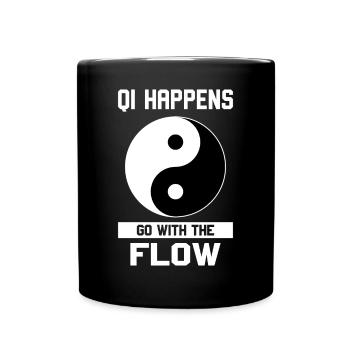 Chi Qi Ying Yang Traditional Chinese Medicine - Full Colour Mug - black - Front