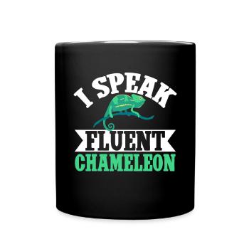 Chameleon Gifts - Tasse einfarbig - Schwarz - Vorne