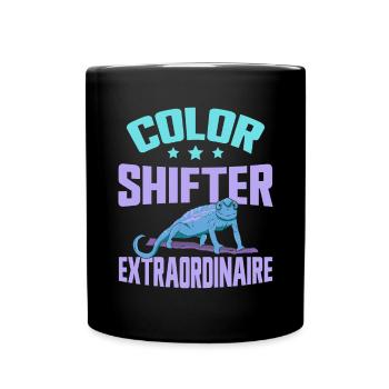Chameleon Gifts - Tasse einfarbig - Schwarz - Vorne