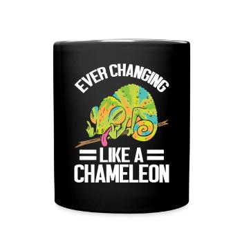 Chameleon Gifts - Tasse einfarbig - Schwarz - Vorne