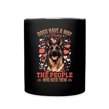 Belgian Malinois Lover Dog Owner - Full Colour Mug - black - Front