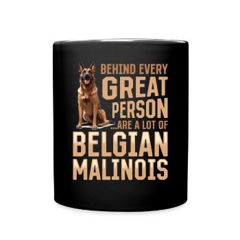 Belgian Malinois Lover Dog Owner - Full Colour Mug - black - Front