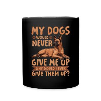 Belgian Malinois Lover Dog Owner - Full Colour Mug - black - Front