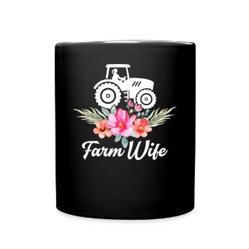 Femme de fermier Fermier Fermier Fermier - Mug uni - noir - Devant