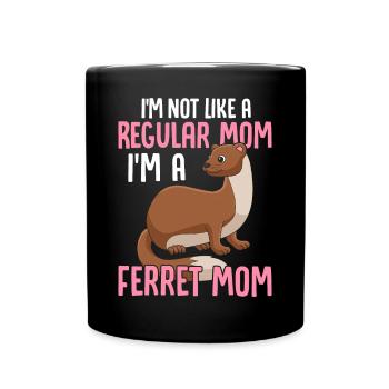 Ich bin nicht wie eine normale Mutter, ich bin ein - Tasse einfarbig - Schwarz - Vorne