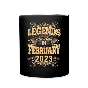 February 2023 Birthday Legend - Full Colour Mug - black - Front