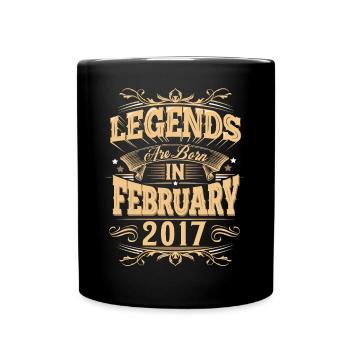 February 2017 Birthday Legend - Full Colour Mug - black - Front