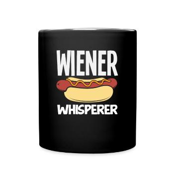 Viennese Whisperer Hot Dog Lover - Full Colour Mug - black - Front