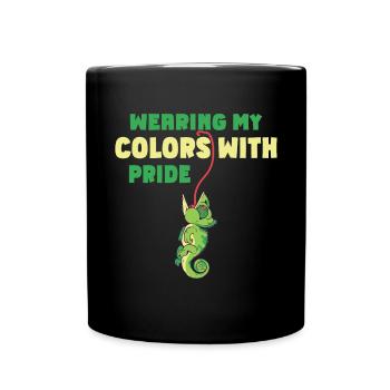 Chameleon Gifts - Tasse einfarbig - Schwarz - Vorne