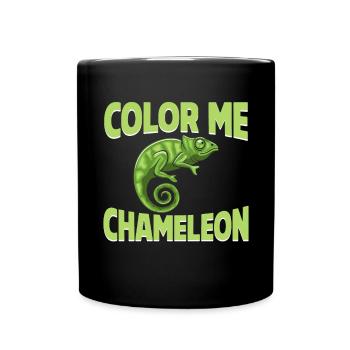 Chameleon Gifts - Tasse einfarbig - Schwarz - Vorne