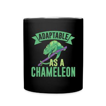 Chameleon Gifts - Tasse einfarbig - Schwarz - Vorne