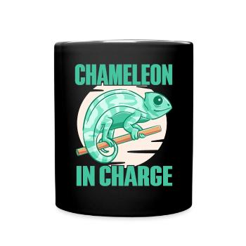 Chameleon Gifts - Tasse einfarbig - Schwarz - Vorne