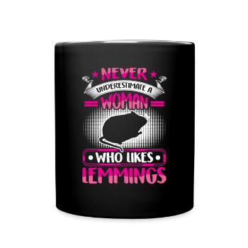 Lemming underestimate vole lemming - Full Colour Mug - black - Front