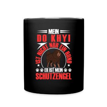 Do Khyi protects me Tibetan Mastiff Tibetan Mastiff - Full Colour Mug - black - Front